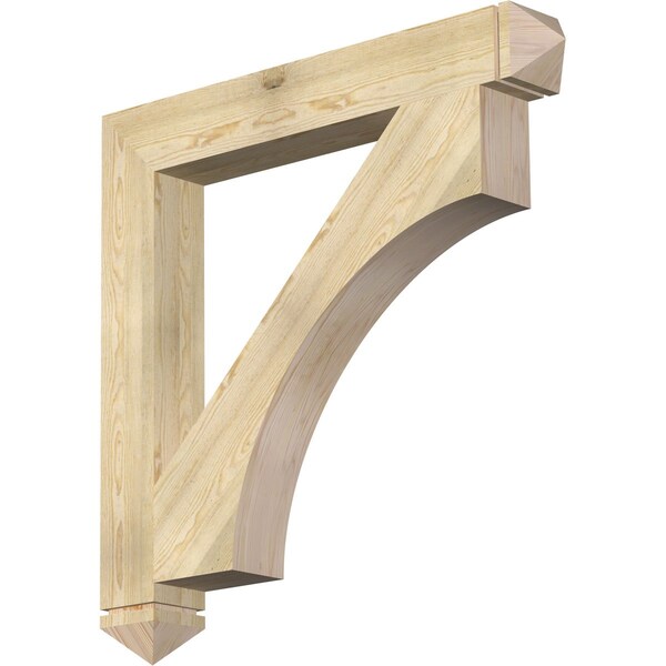 Ekena Millwork Westlake Arts & Crafts Rough Sawn Bracket, Douglas Fir, 6"W x 46"D x 46"H BKT06X46X46WTL03RDF - main